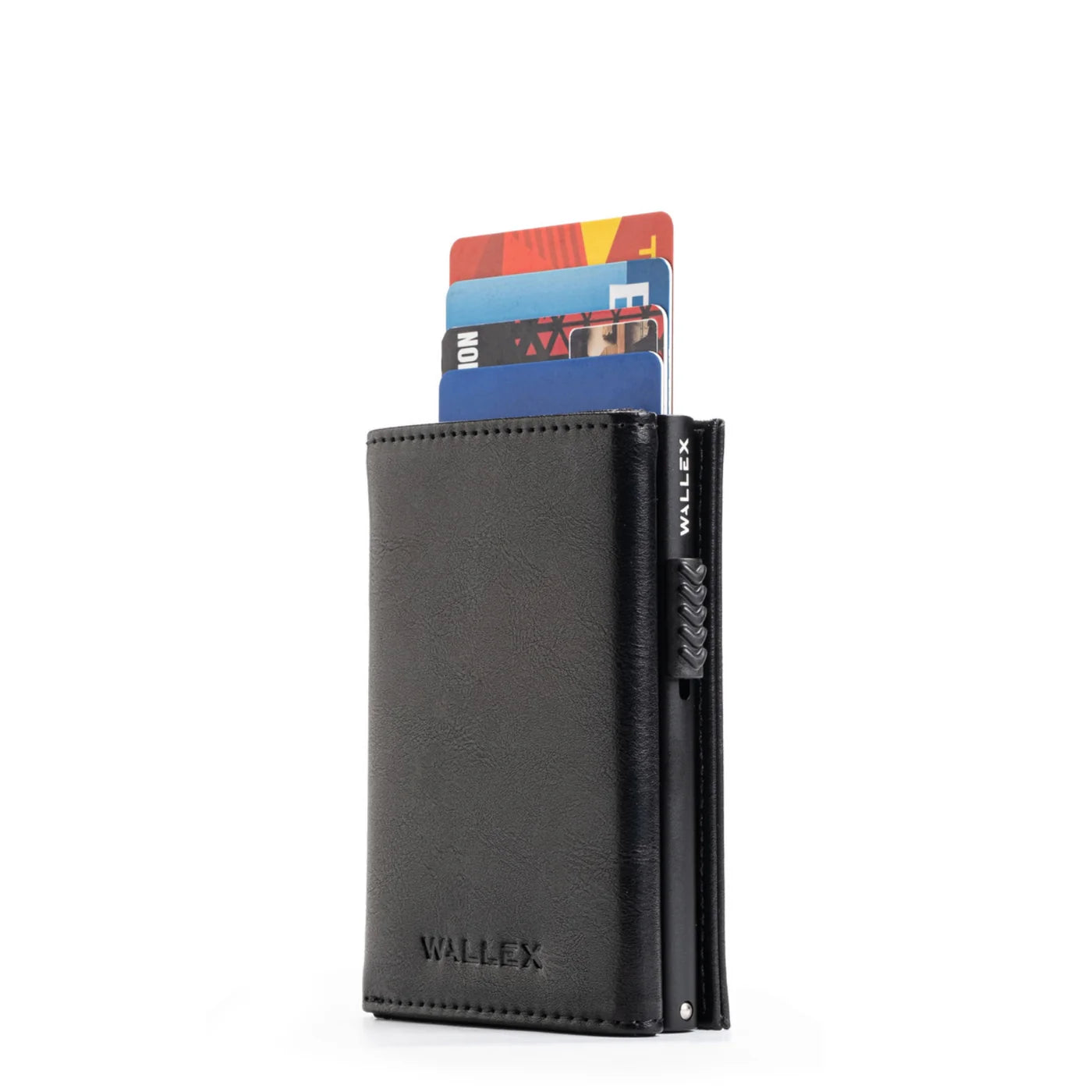 Pop-Up Leather Trifold Wallet