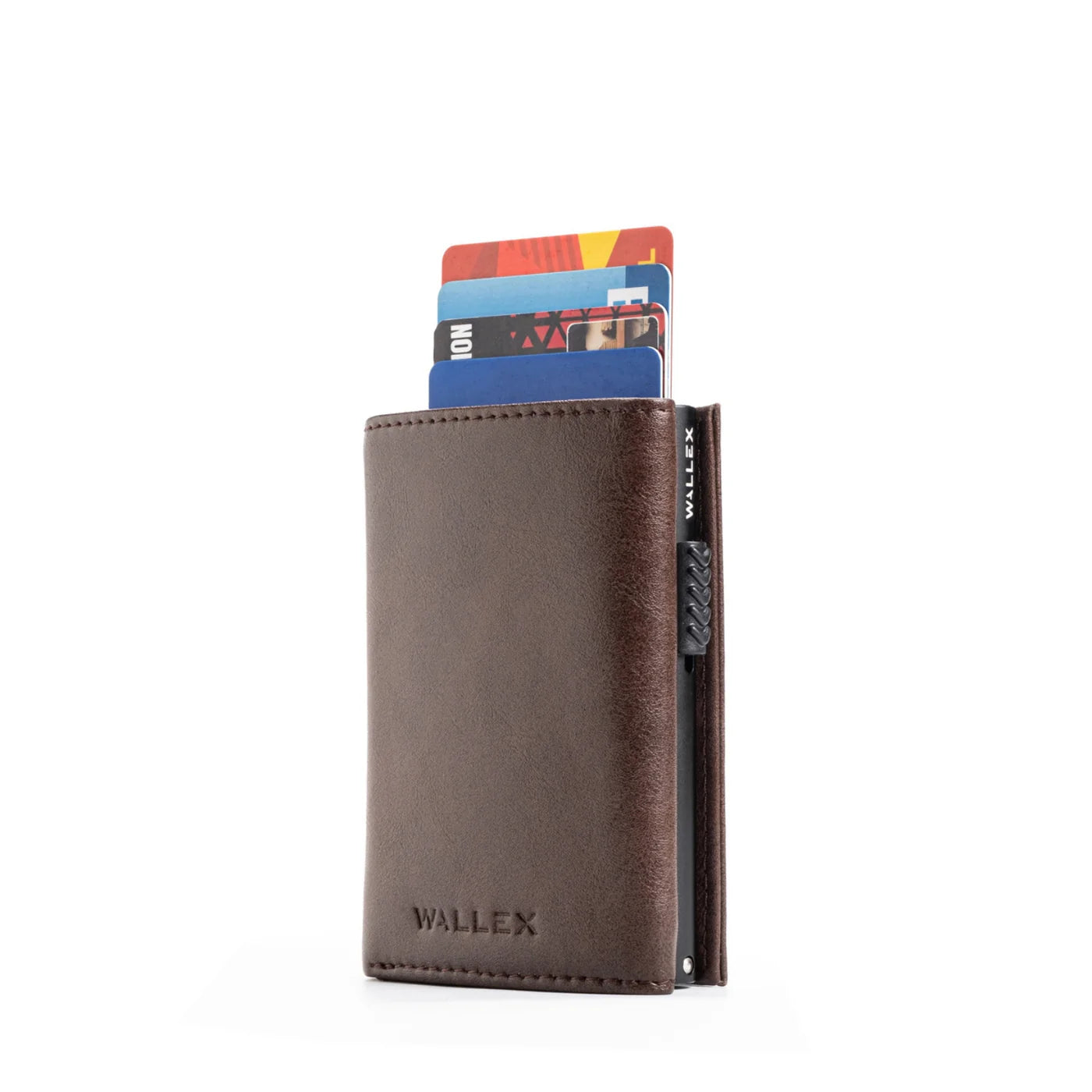Pop-Up Leather Trifold Wallet