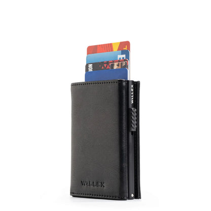 Pop-Up Leather Trifold Wallet