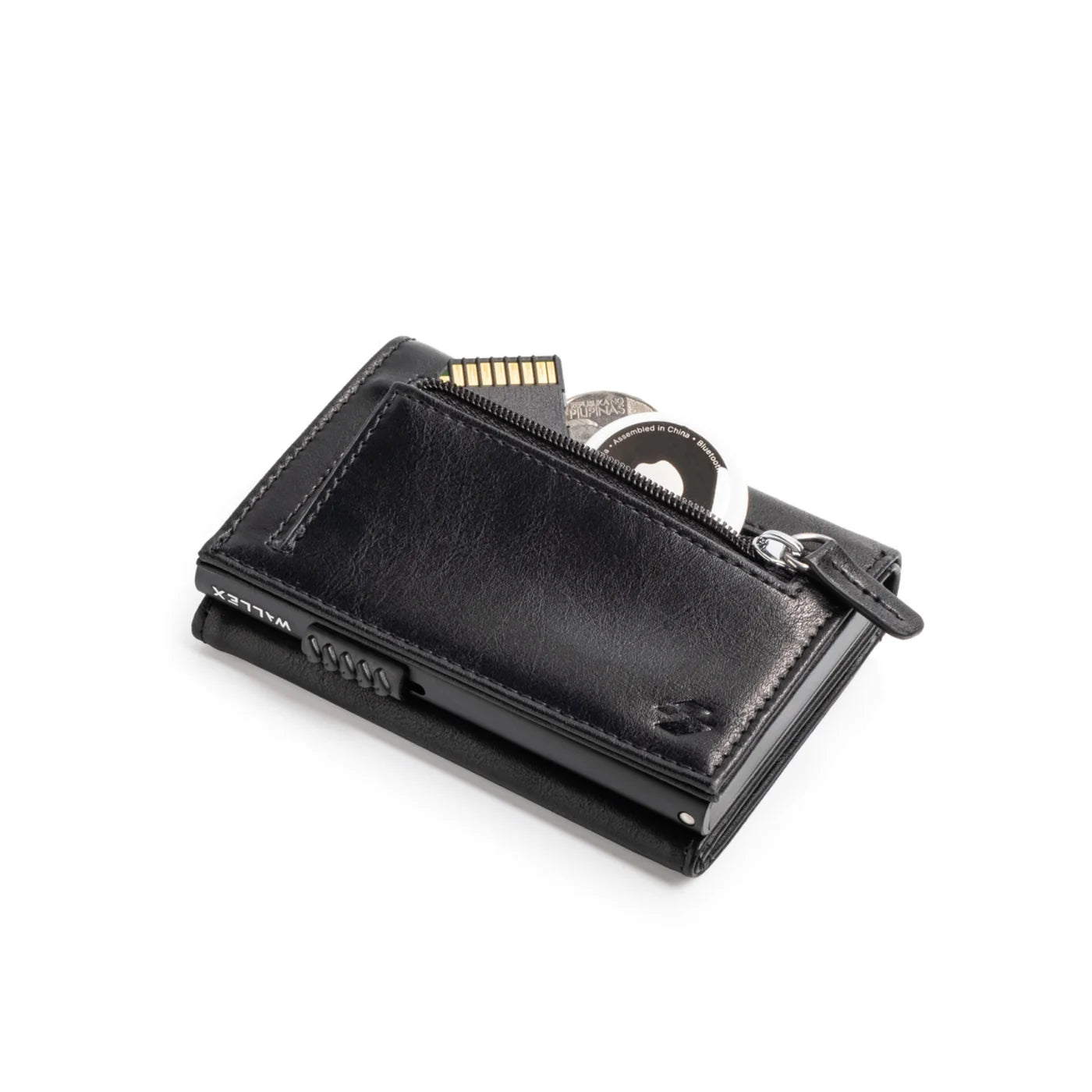 Pop-Up Leather Trifold Wallet