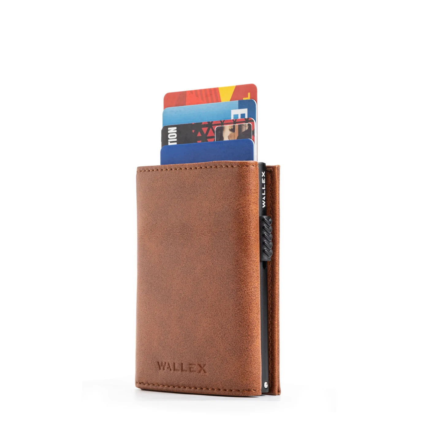 Pop-Up Leather Trifold Wallet