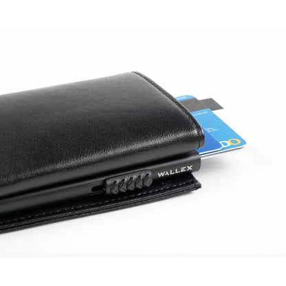 Pop-Up Leather Trifold Wallet